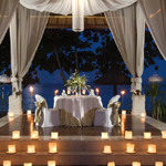 Romantic Dinner Moon Rise