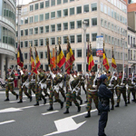 Бельгия the military parade