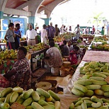Вид на рынок в Вануату