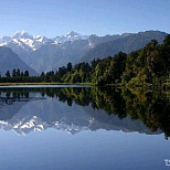 Вид на горы Новой Зеландии