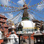 Вид на улицы Непала